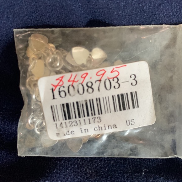 STERLING SILVER HEARTS BRACELET - Picture 10 of 10